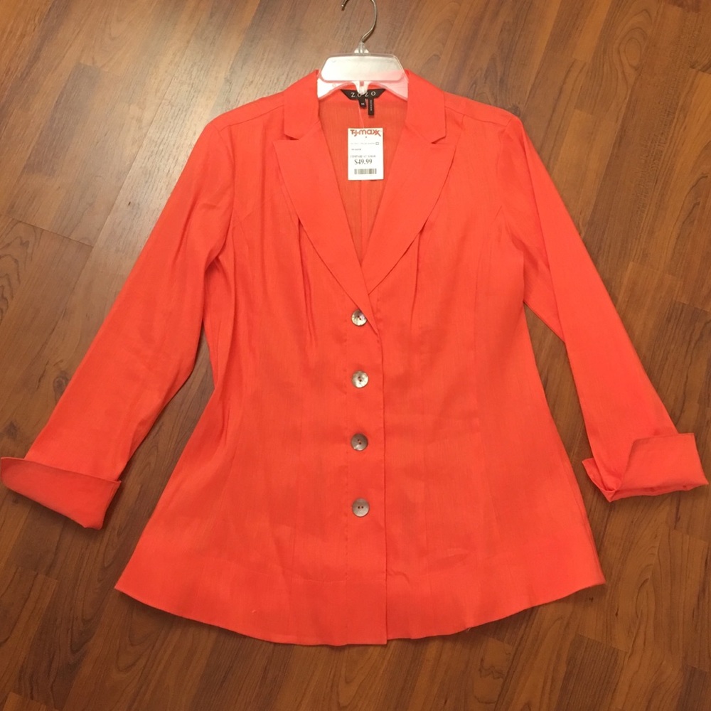 Orange dressy jacket